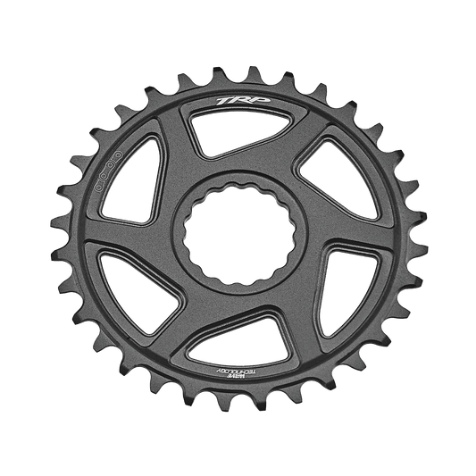 TRP Chainring CR-M9050, 32T Boost 0mm offset Chainring Cinch Interface, Duotone (Sandblasted Black / Grey)