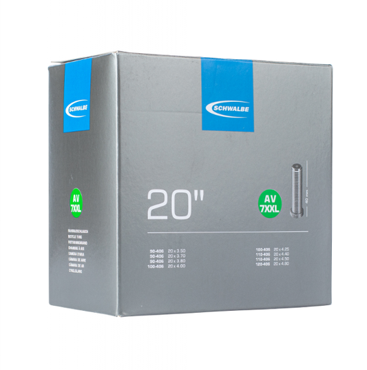 Schwalbe Tube  AV7XXL Schrader;  20'' x 3.50 - 4.80 (90 to 120 - 406)  (54 - 428)  300g