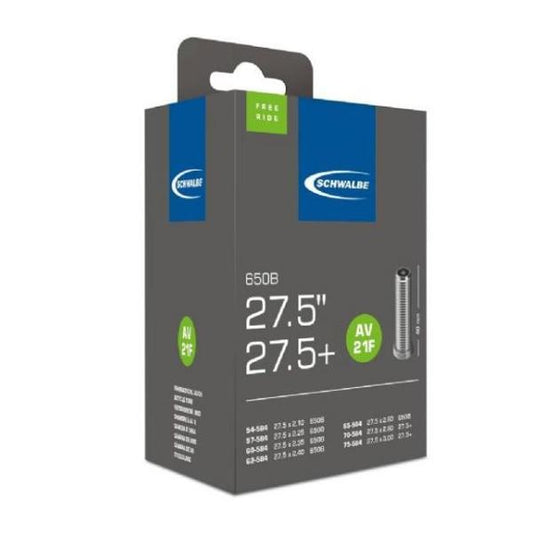Schwalbe Tube AV21F Schrader;  27.5" x 2.10 - 3.00 (54 to 75 - 584) 200g Freeride