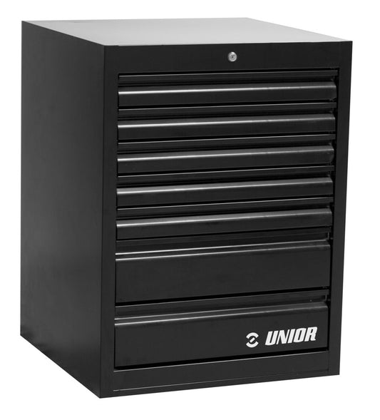 A NEW ITEM - Unior Professional 990WD7-BLACK Wide drawer cabinet - 7 drawers - no tools  quality bicycle tools 628585  quality guaranteed