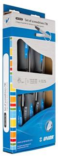 Unior Screwdriver BoxSet, 3 x Flathead & 2 x Crosstip/Philips 611985 Professional Bicycle tools, quality guaranteed