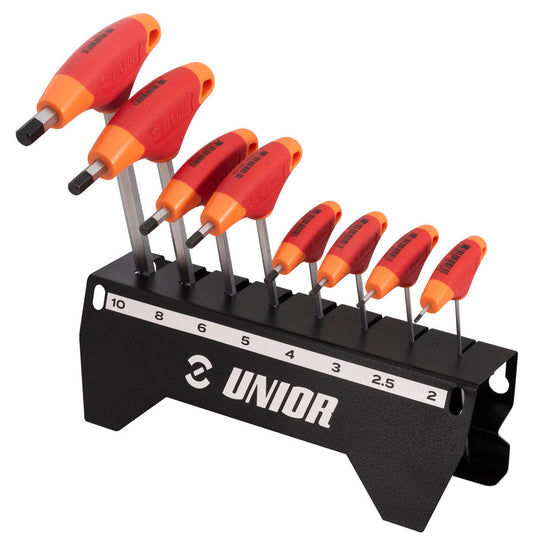 A NEW ITEM - T- Handle hex wrench set (2, 2,5, 3, 4, 5, 6, 8, 10) (Includes Stand) 629820 Professional Bicycle Tool, quality guaranteed