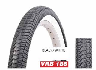 TYRE 20 x 1.95 VRB186 BLACK w/White wall (50-406)