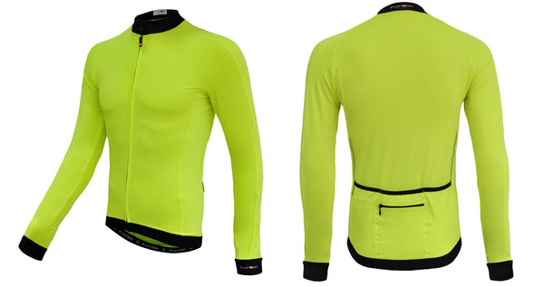 Sorry temp O/S JERSEY - FUNKIER, PARMA, Mens, Summer Long Sleeve Yellow Jersey, Full Zip, XXL