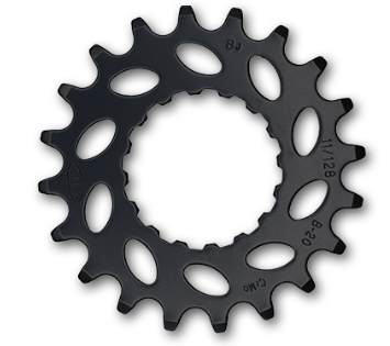1/2" x 11/128" Direct Mount E-Bike Front Sprocket, 20T - Bosch Gen 2, Cr-Moly, Black, KMC