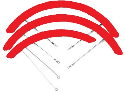 M/guard set, RED, for 26" Trike