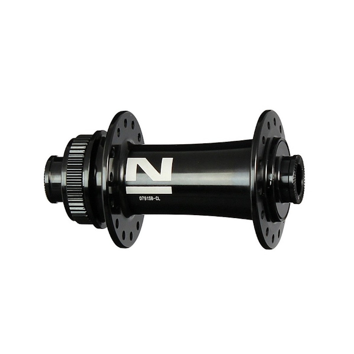 HUB "Novatec" Brand – FRONT - 12mm T/A BOOST (110mm OLD) - Centerlock disc - 32H - Sealed Bearings – Black - W/Novatec logo