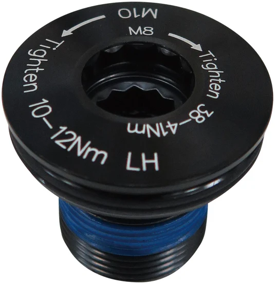 Bolt - Crank Bolt Alloy M19 w/Self-locking nut for FSA E-bike CK-730/Fazua/Ride 60 cranks Anod Black
