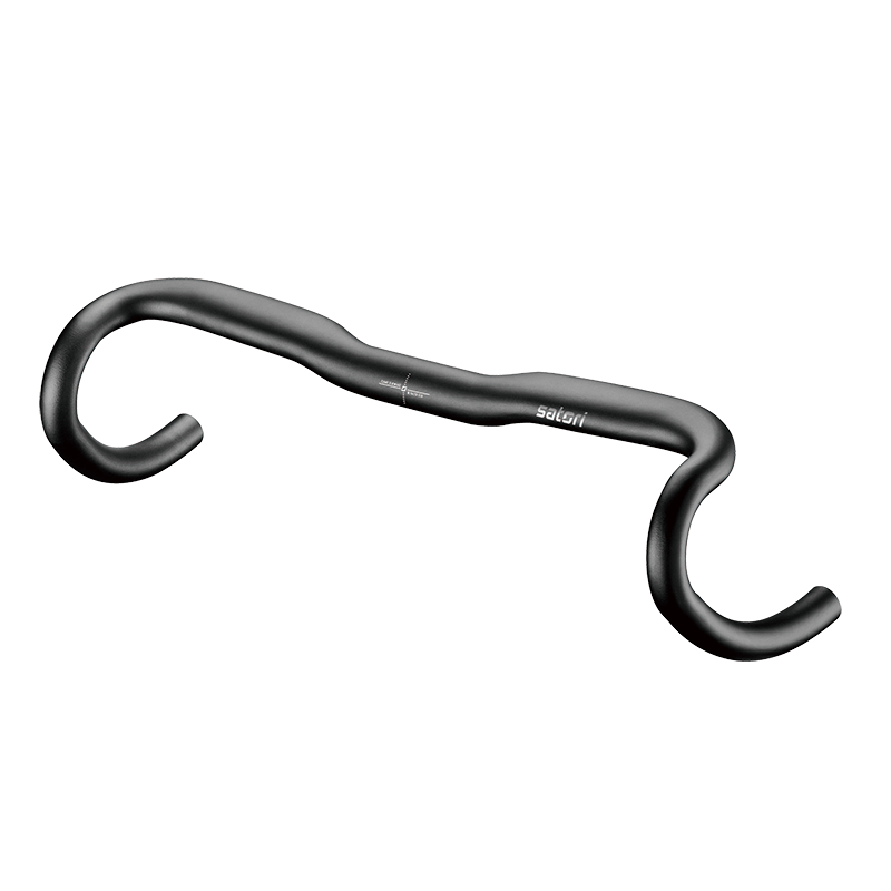HANDLEBAR - 31.8mm Dia, 460mm wide, 120mm drop, 65mm reach, 16 deg flair, SATORI SWIFT, matt black