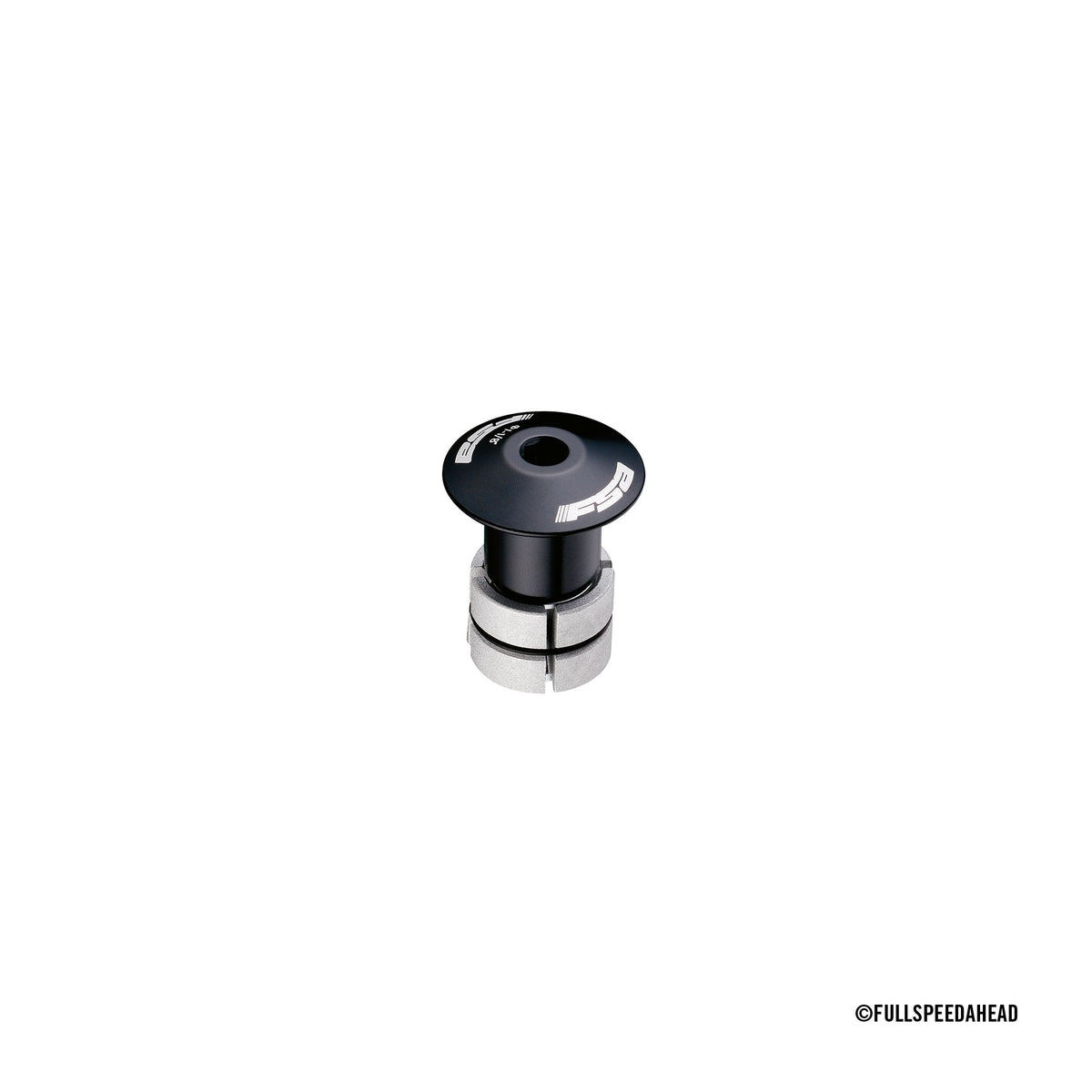 Compression/Threadless Fork Tension adjuster - Anod Black 1-1/8" w/FSA logo w/Stainless bolt,TH-883-1