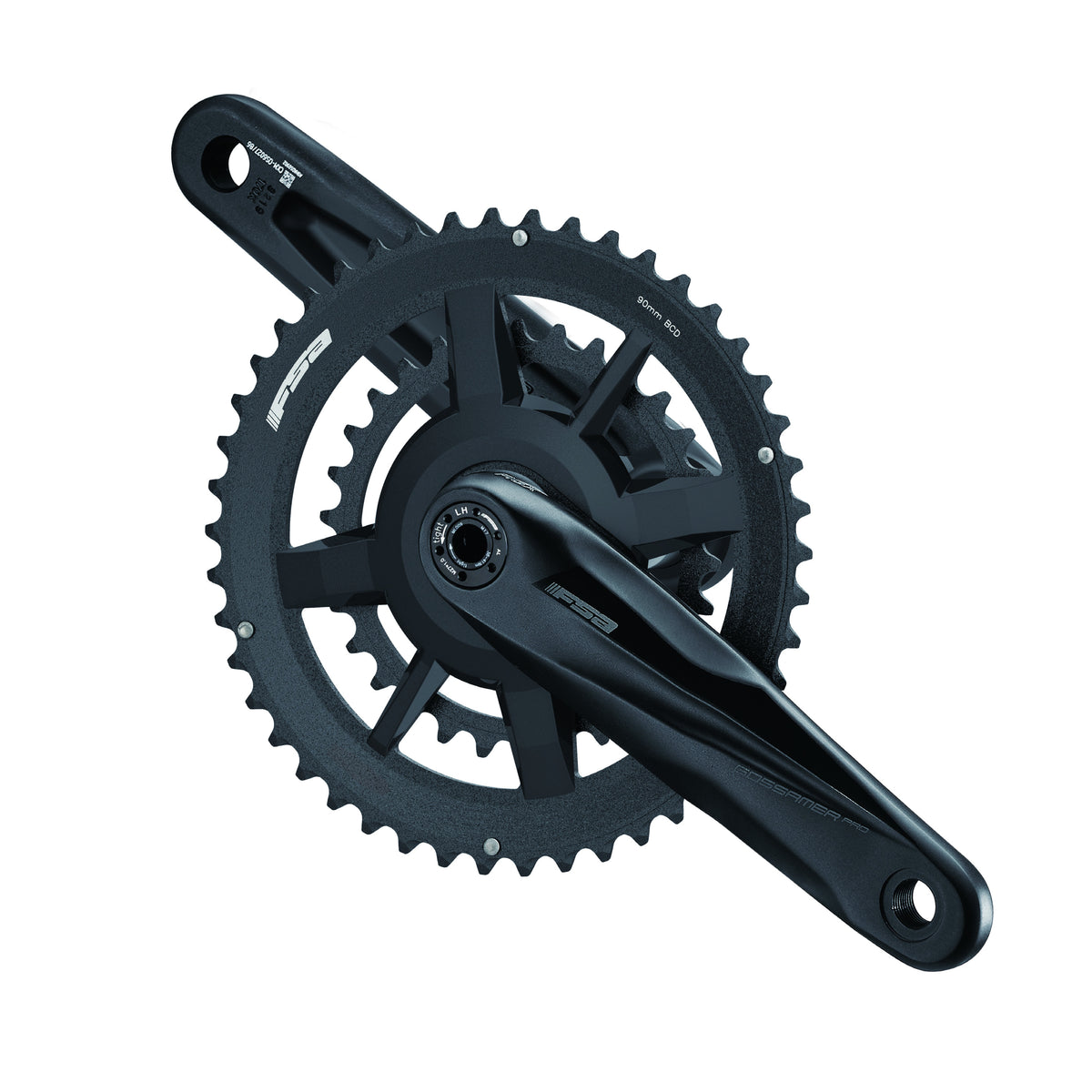 Chainwheel - Gossamer Pro Direct Mount 2X MegaExo AGX+ (47mm Chain Line) 46x30 SMN/FSA 12S - 170mm - 2-Tone Black