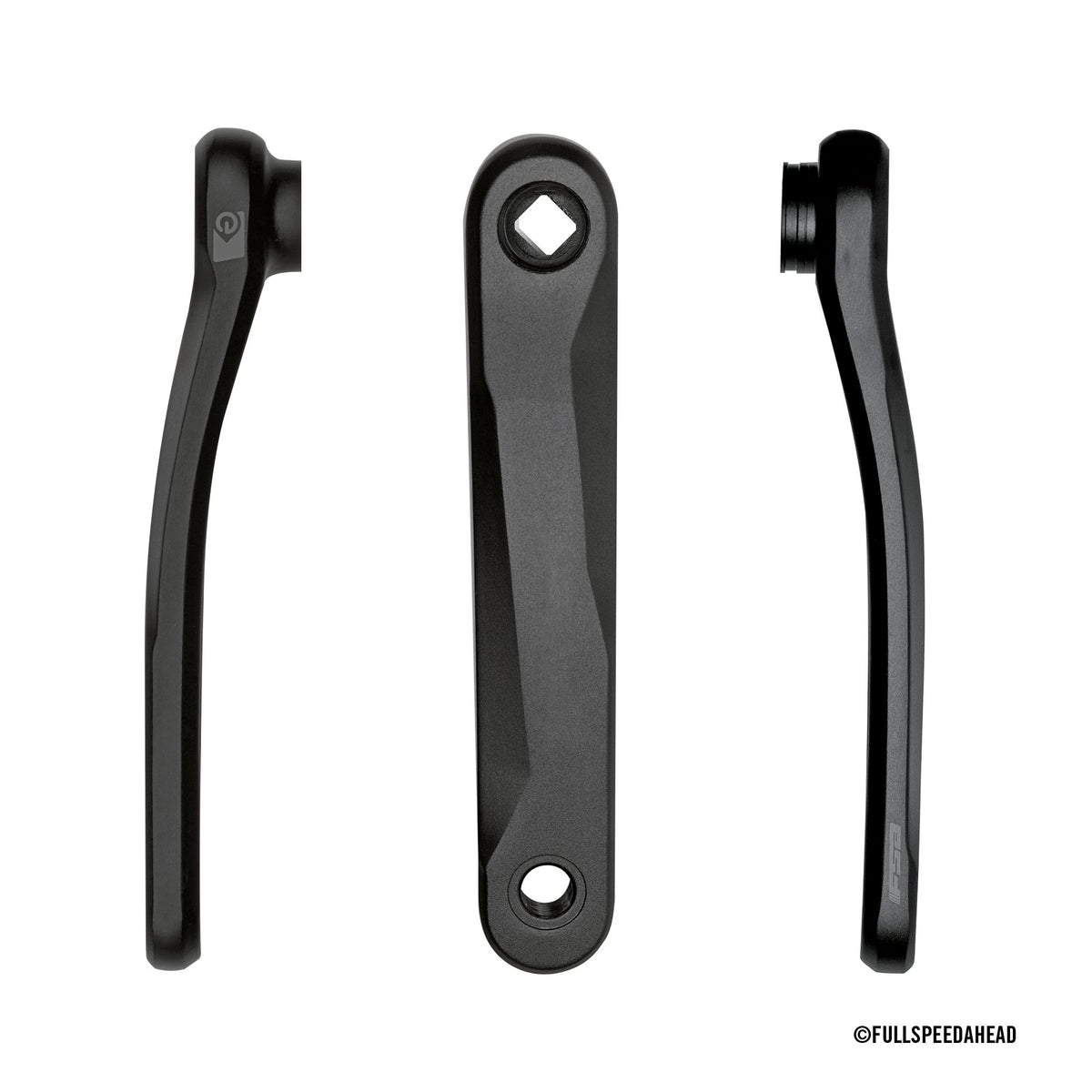 E-BIKE CRANKS - FSA E-bike Armset - 170mm JIS - SB Black w/side FSA logo w/o Bolt