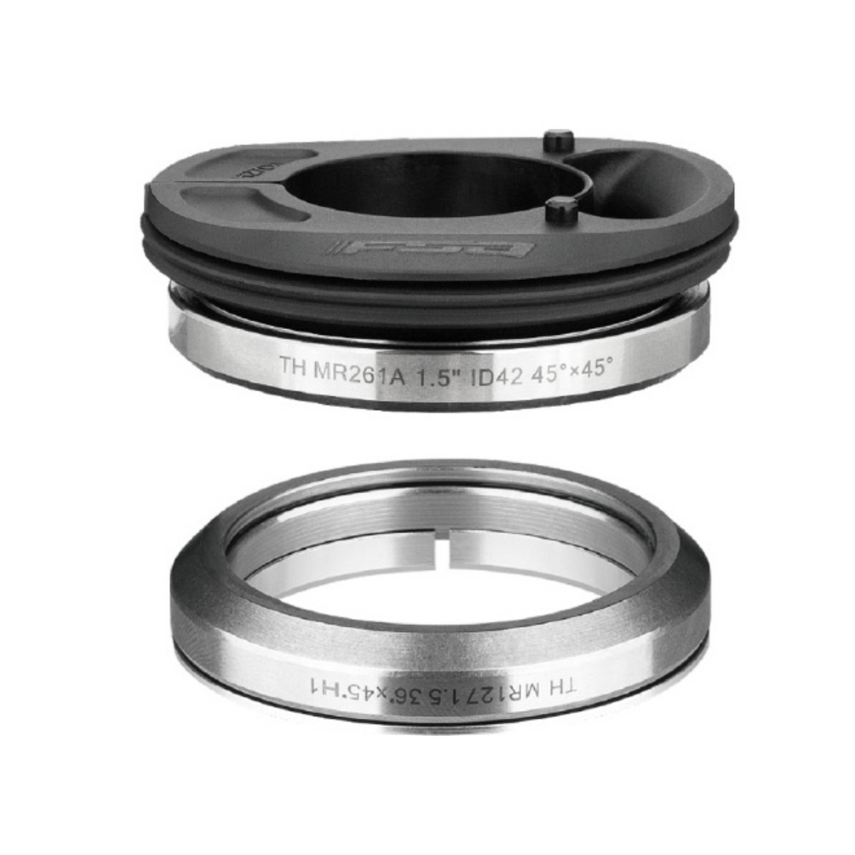 Headset - NO.80/56/CR II Middle Matt Black (51.8/51.8) W/MR261A (Waterproof bearing), MR127,H6126, w/Compressor