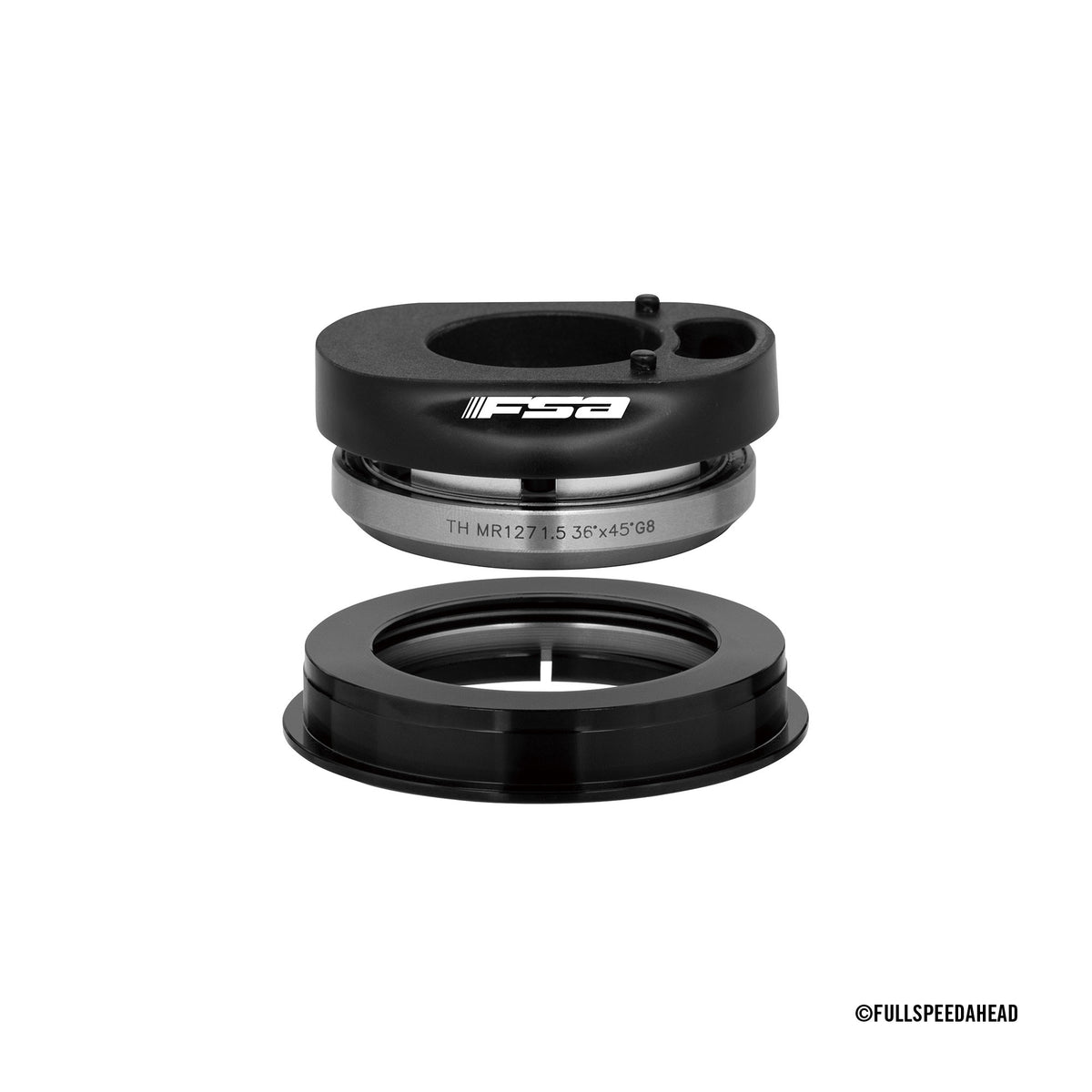 Headset - CR System Headset NO.55R 1.5"/ACR/STD 1-1/8" 1.5" (51.8mm OD) Matt BK H2473 w/Glossy black FSA logo