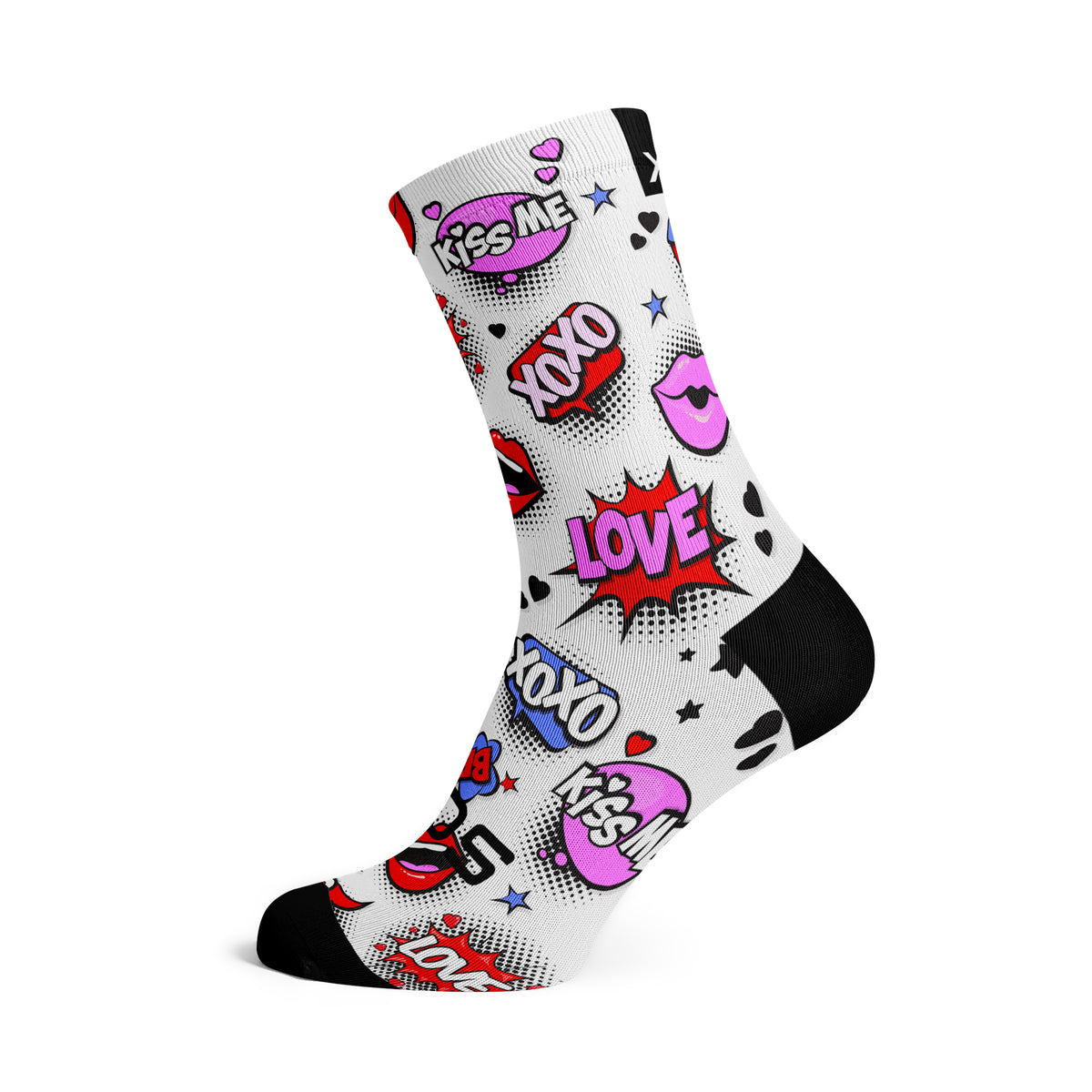 Love Struck - Size L (US 9-13) - SOX Footwear Performance Socks - 1 Pair