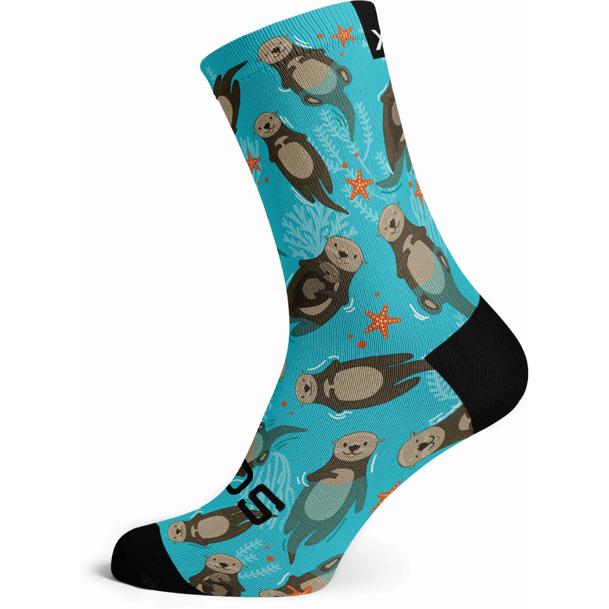 Otters - Size S (US 1Y-5) - SOX Footwear Performance Socks - 1 Pair