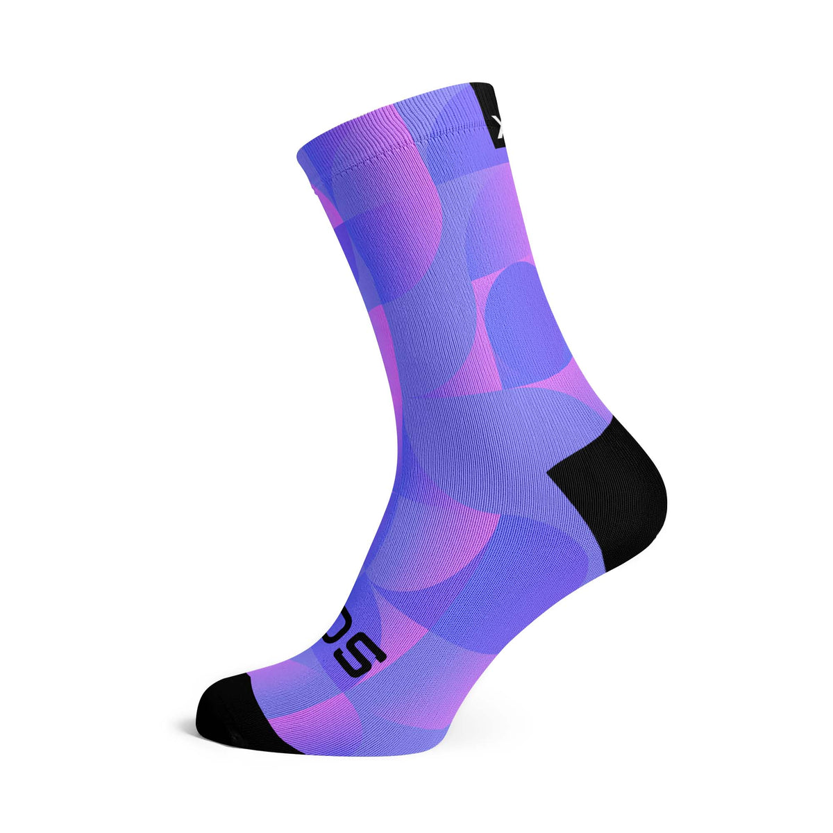 Solid Purple - Size S (US 1Y-5) - SOX Footwear Performance Socks - 1 Pair