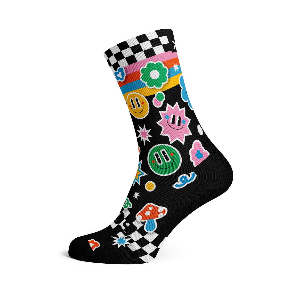 Sticker - Size S (US 1Y-5) - SOX Footwear Performance Socks - 1 Pair
