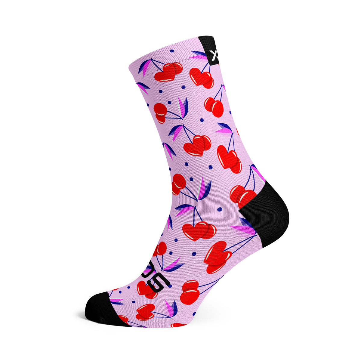 Cherry Pink - Size M (US 5-9) - SOX Footwear Performance Socks - 1 Pair