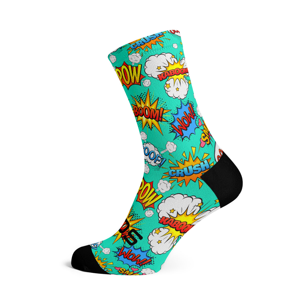 Comic - Size M (US 5-9) - SOX Footwear Performance Socks - 1 Pair
