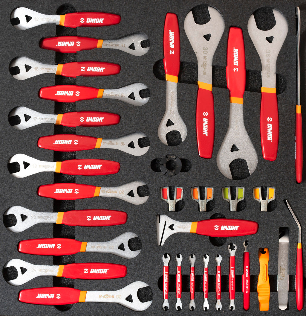 TRAY - Set of tools, 35 pces, in tray 3, -Wheel Tools 629835 UNIOR Quality Guaranteed