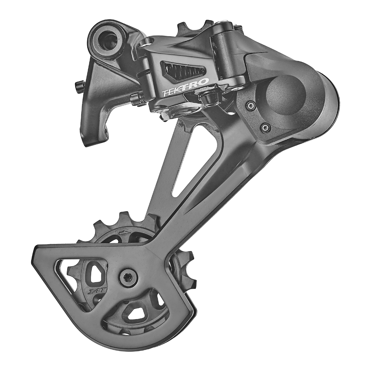 10/11 Speed Rear Derailleur, Long Cage - 50T Max, With Clutch, Black, Mod.RD-M5100-L, Gemini, Tektro