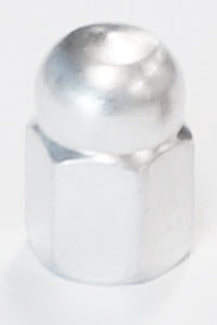 Valve Cap - Nut, Silver, Sold Individually, D-015