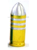 A/V Cap - Bullet, Gold, Sold Individually, NZB-3