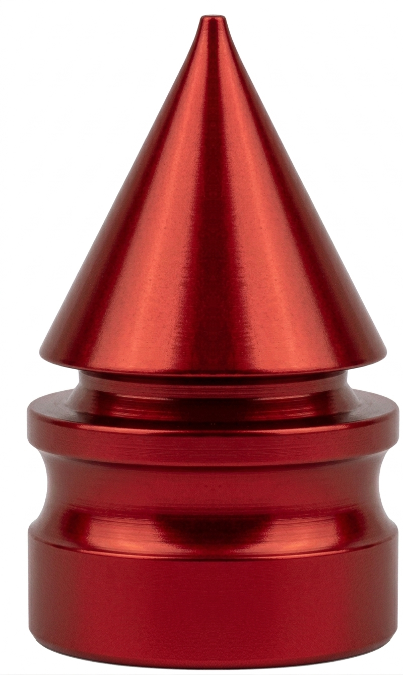 A/V Cap - Pointed Cone, Red, Sold Individually