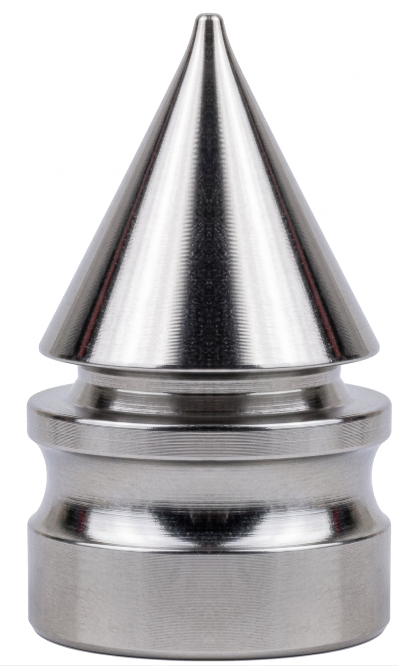 A/V Cap - Pointed Cone, Silver, Sold Individually