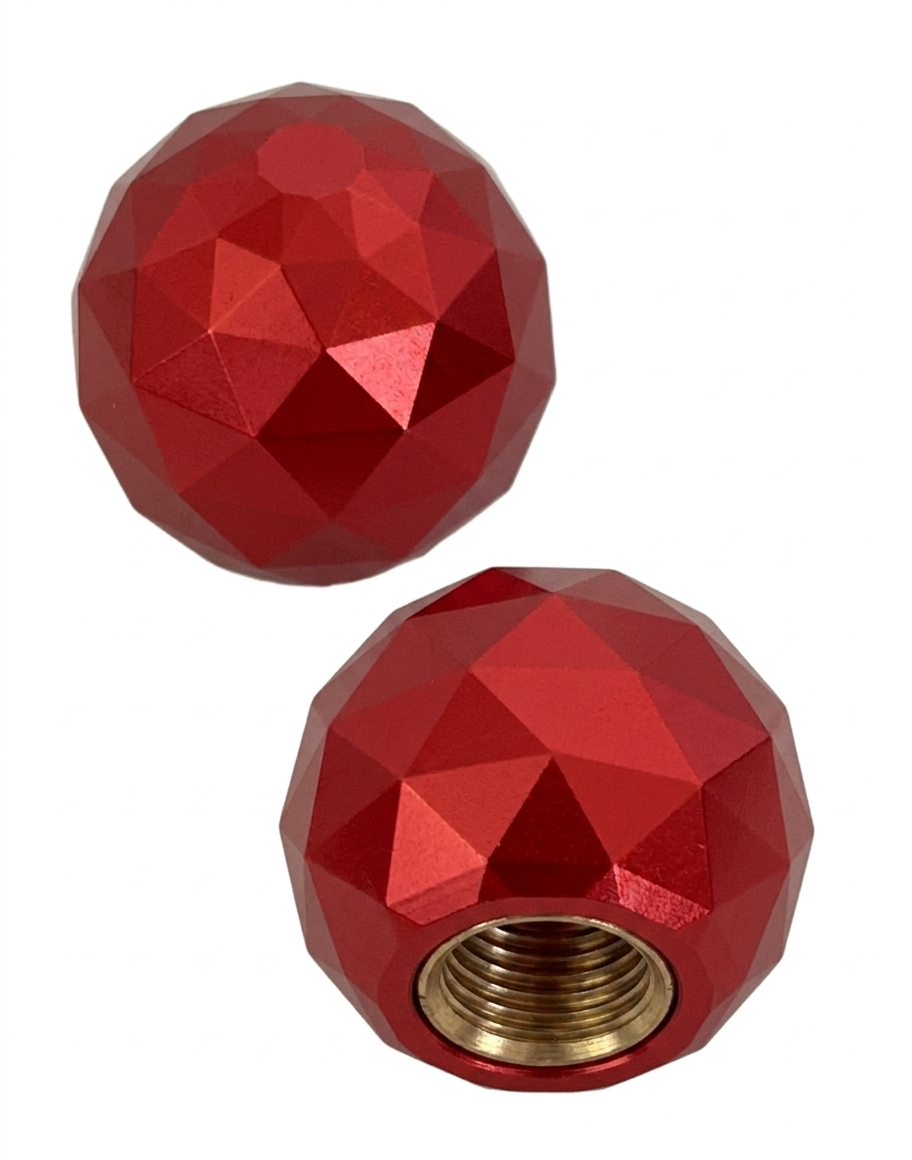 A/V Cap - Disco Ball, Red, Sold Individually