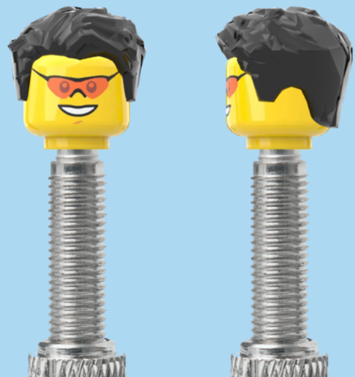 Coloured Sunglasses with a Smile | Styled Black Hairdo | FV | Brick Caps | Sold as Pair
