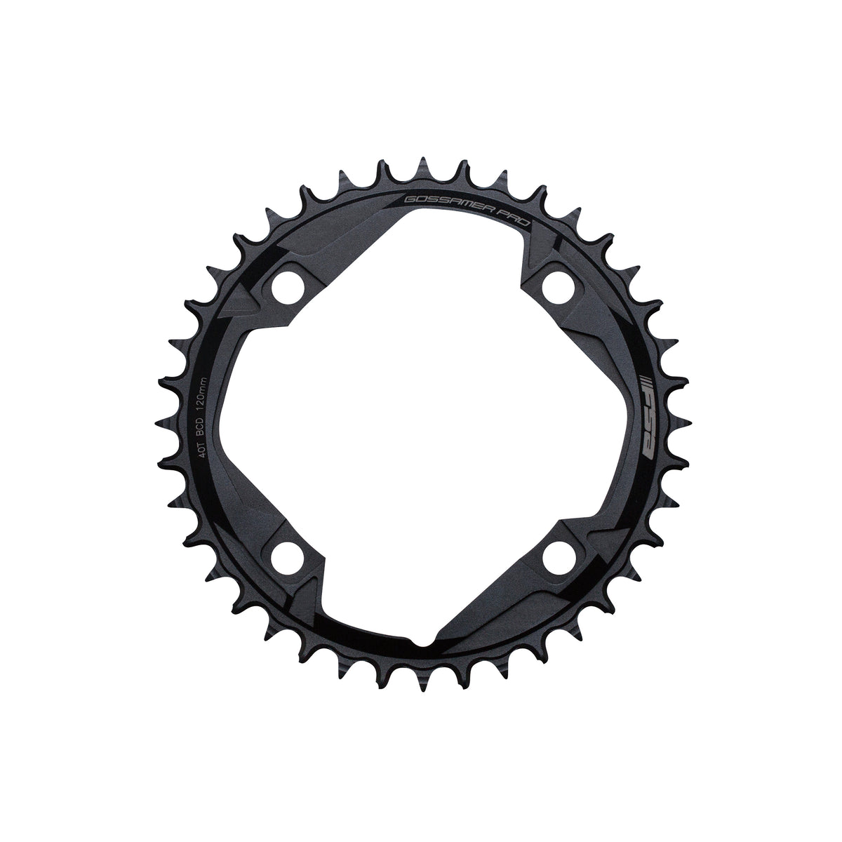 40T | 120BCD | 4 Bolt | Megatooth 1x11 | Black Alloy - FSA Chainring