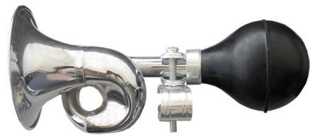 HORN - Flugel, Steel, 185mm Long, Fits All Standard Handlebars, Chrome