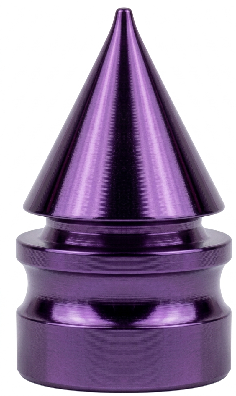 A/V Cap - Pointed Cone, Purple, Sold Individually