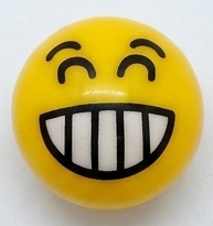 A/V Cap - Emoji, Super Smile, Sold Individually
