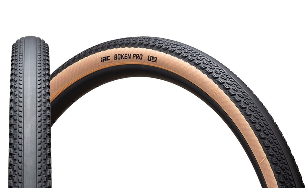 "NEW" - 700 x 47C | IRC Boken Pro TLR Gravel Tyre | 47-622 | 120 TPI | 36-44 PSI | Tubeless Ready | Hookless Compatible | Black/Tan