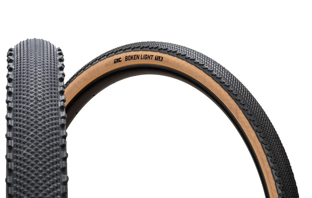 "NEW" - 700 x 36C | IRC Boken Light TLR Gravel Tyre | 36-622 | 120 TPI | 40-65 PSI | Tubeless Ready | Black/Tan