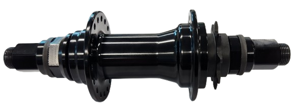 `A NEW ITEM - Hub 9T Driver Nutted Black 36H (4 sealed bearings OLD 110mm) 14mm axle