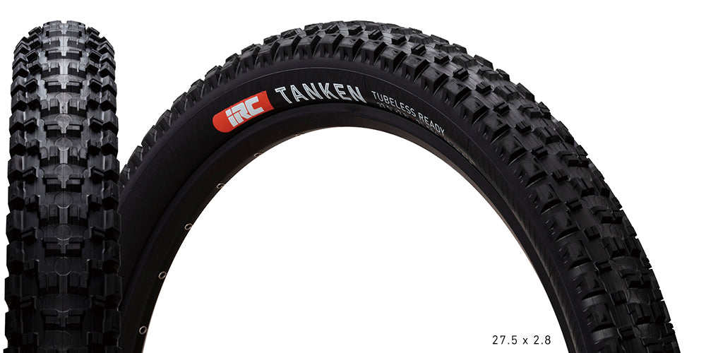 "NEW" - 27.5 x 2.60 | IRC Tanken MTB Tyre | 66-584 | 60 TPI | 30-40 PSI | Tubeless Ready Folding | Black