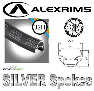 WHEEL - 29er Alex SD20 32H P/j Black Rim, 1 SPEED CASS 12mm T/A (142mm OLD) 6 Bolt Disc Sealed Novatec Black Hub, SILVER Spokes