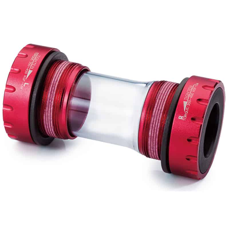 "NEW" - BOTTOM BRACKET SET - External Bearing BB Set, Standard Bearing, Shimano/FSA Compatible, For 68 & 73mm Shell, RED