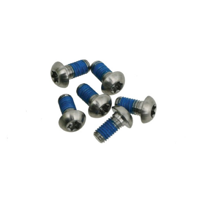 BOLTS M5 x 10mm, T25 Torx, for Disc Rotor, with Lock Tite, SILVER (Bag of 6)