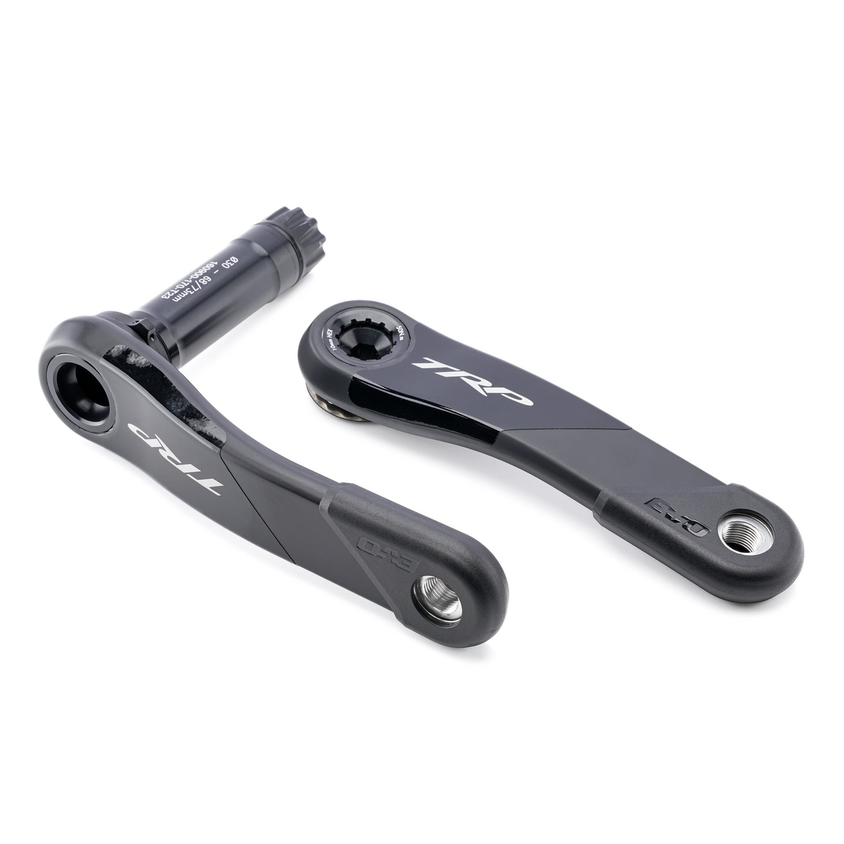 "NEW" - TRP Crank CK-M9070, carbon, L:165mm /83/104.5/107, (DH), black/silver