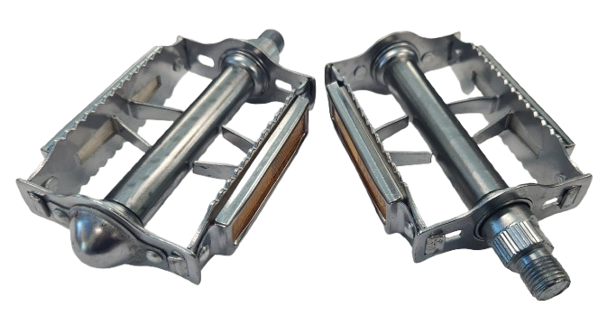 PEDALS 1/2" Retro, Steel, SILVER