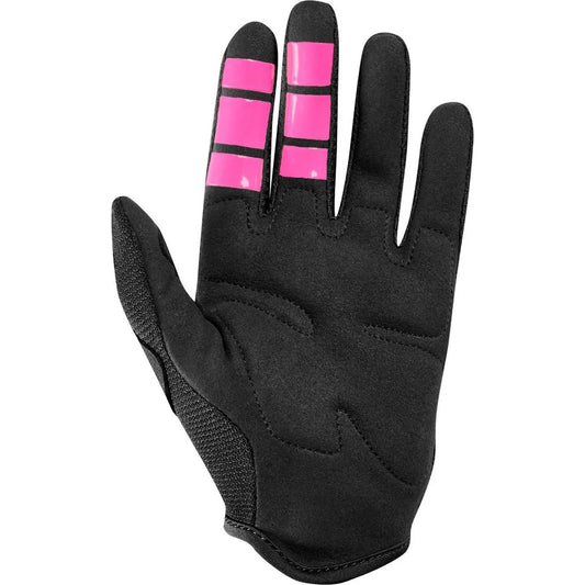 FOX Dirtpaw Full Finger Kids Gloves Black/Pink