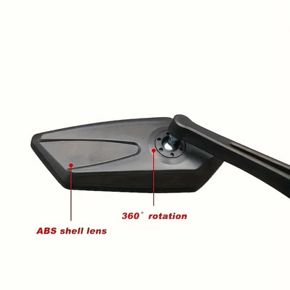 2pcs high-definition glass adjustable bicycle rearview mirror, 360°