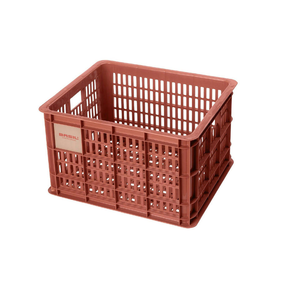BASIL BICYCLE CRATE M 29.5L RED RECYCLED