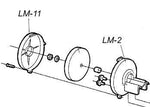 MINOURA 3 BOLT FLYSIDE COVER BLUE