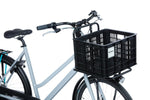 BASIL BICYCLE CRATE M 29.5L BLACK RECYCLED